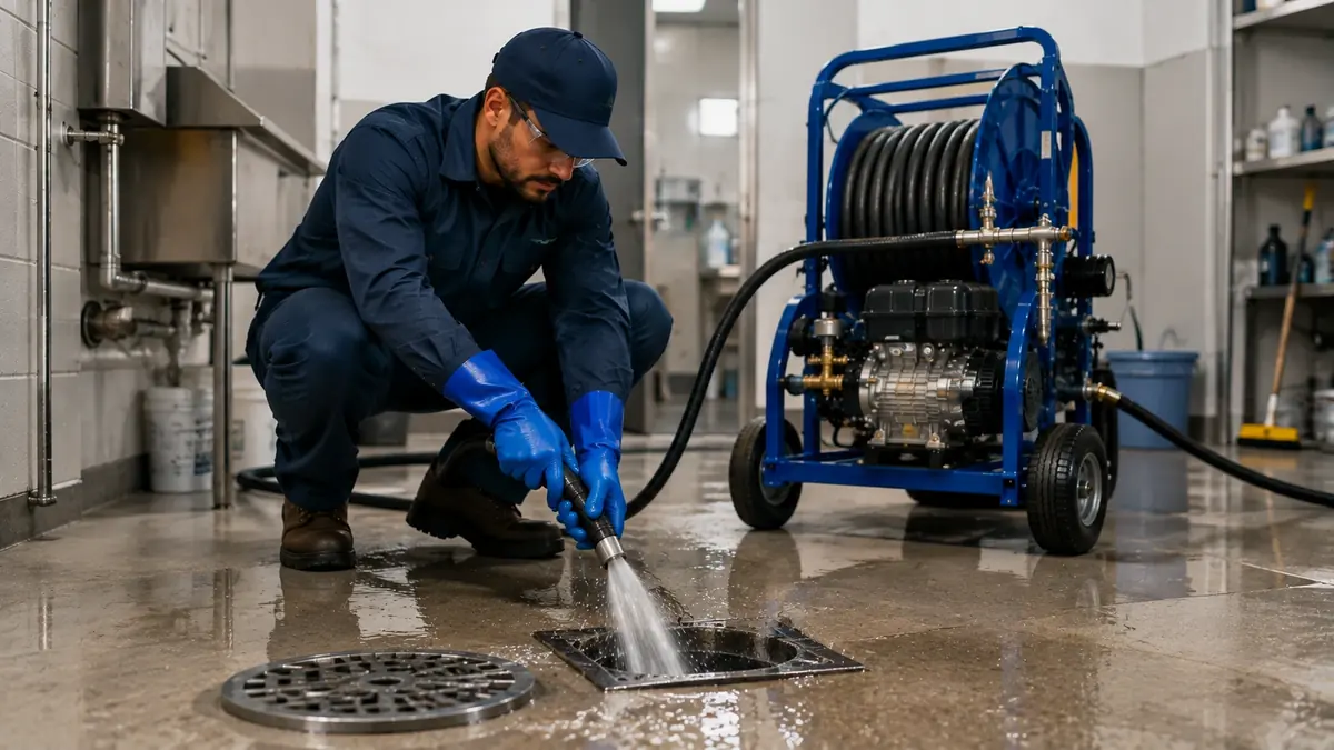 Floor Drain Hydro Jet Cleaning in La Palma