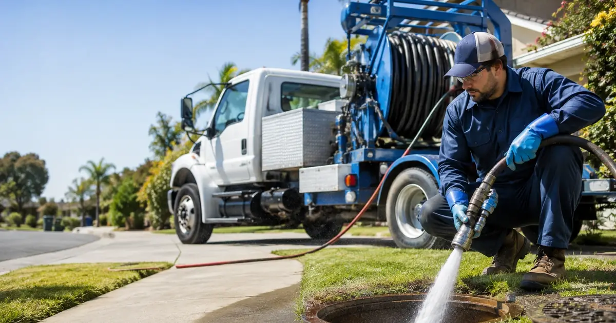 Hydro jet sewer cleaning La Palma