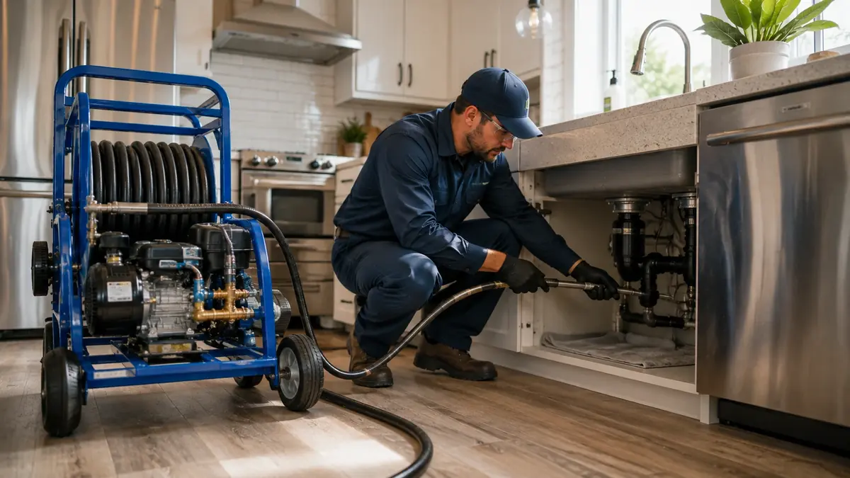 Kitchen Drain Hydro Jetting in La Palma