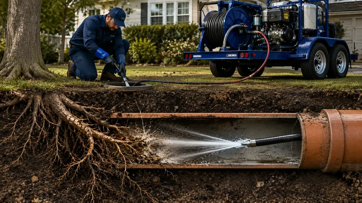 Tree Root Removal with Hydro Jetting in La Palma